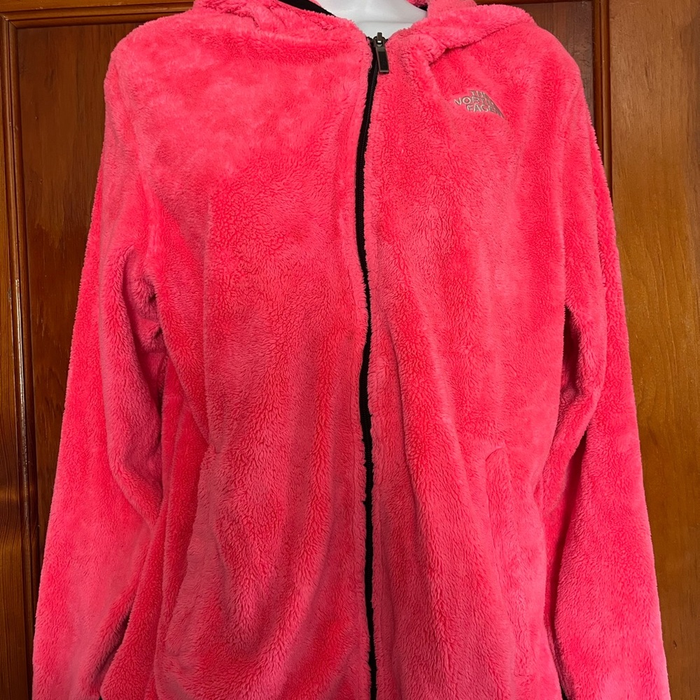 The north face hooded zip up sweater.
